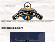 Tablet Screenshot of lechateaudesetoiles.com